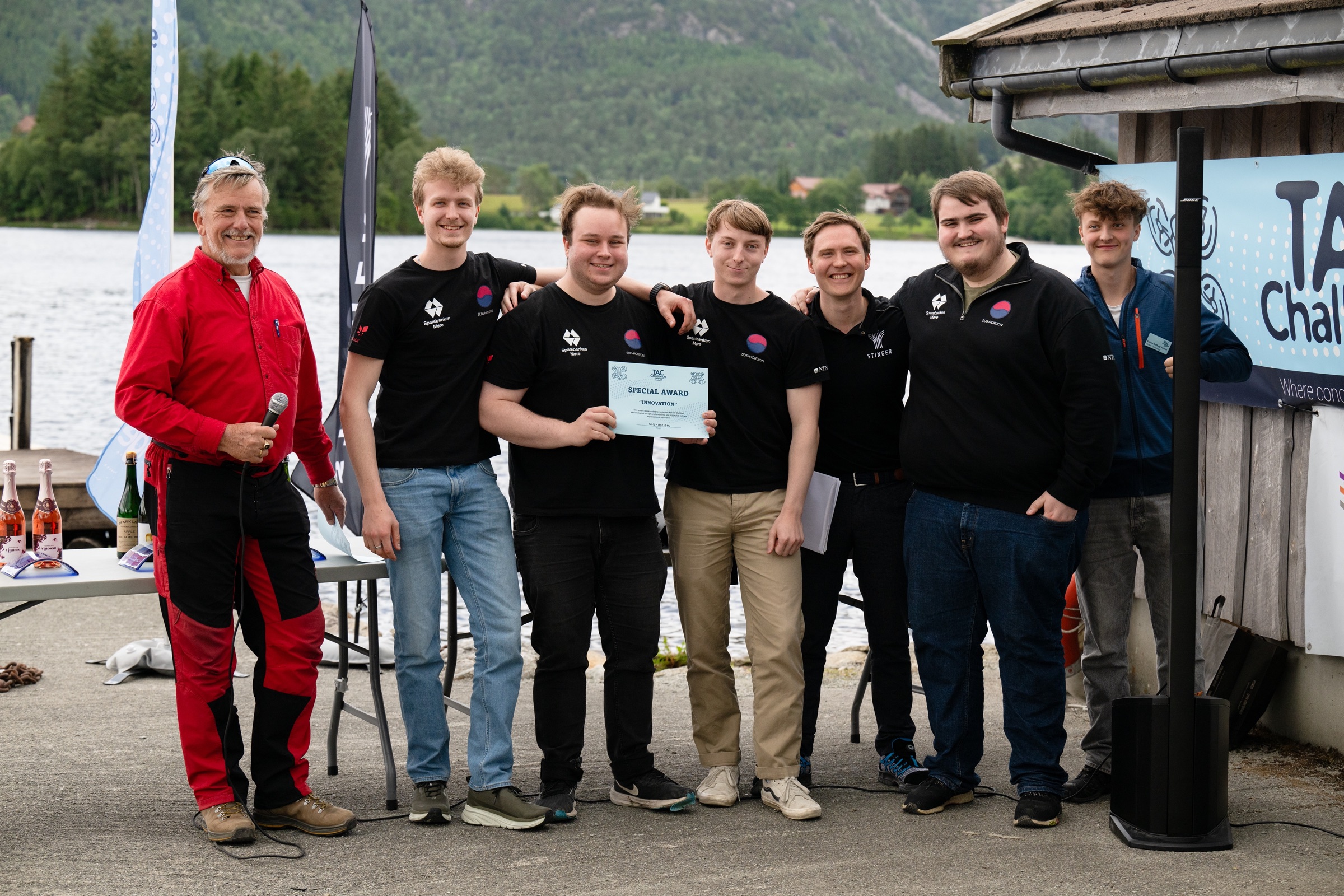 Sub Horizon team at a maritime robotics competition